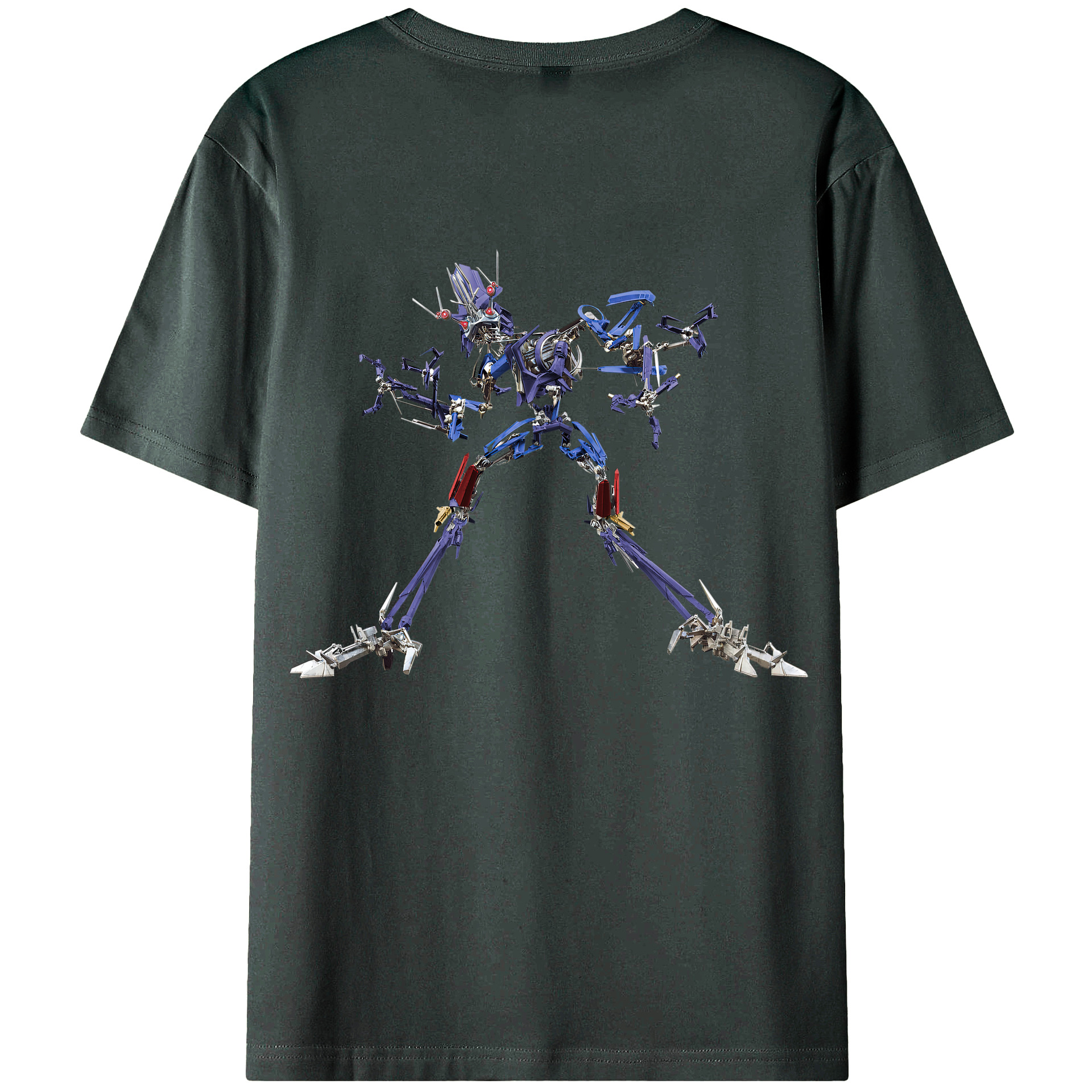 （画像用）  綿100％ メンズ半袖Tシャツ（バックプリント） 通気性